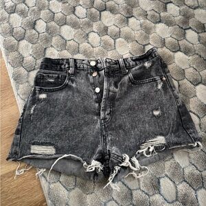 Wild Fable Black Distressed Jean Shorts